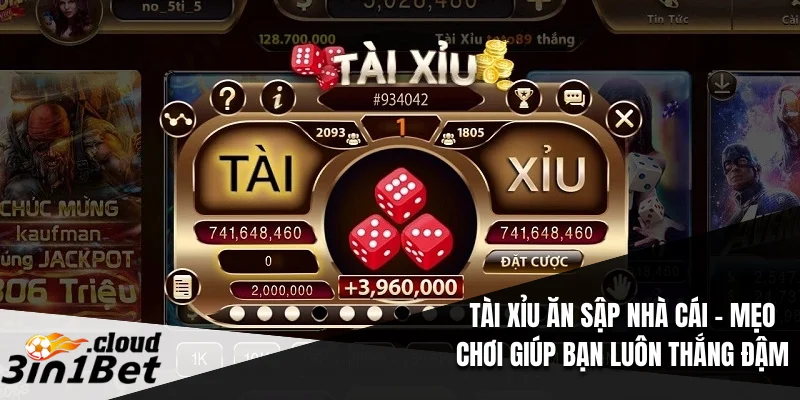 Tài Xỉu Ăn Sập Nhà Cái – Mẹo Chơi Giúp Bạn Luôn Thắng Đậm 1 Tài Xỉu Ăn Sập